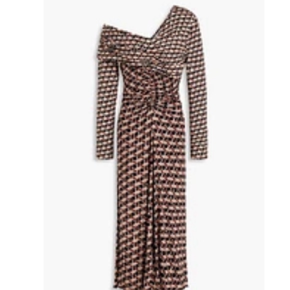 DIANE VON FURSTENBERG
Leia one-shoulder printed jersey and stretch midi dress - Picture 2 of 4